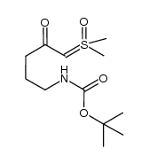 tert-butyl (5-(dimethyl(oxo)-l6-sulfanylidene)-4-oxopentyl)carbamate结构式