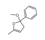 2,3-dihydro-2-methoxy-5-methyl-2-phenylfuran结构式