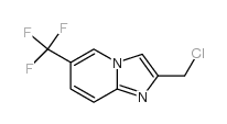 2-(chloromethyl)-6-(trifluoromethyl)imidazo[1,2-a]pyridine结构式