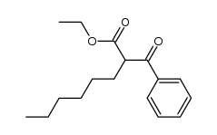 2-benzoyloctanoic acid ethyl ester结构式
