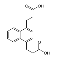 3-[4-(2-carboxyethyl)naphthalen-1-yl]propanoic acid结构式
