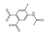 6-fluoro-3,4-dinitroacetanilide结构式