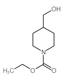 4-(羟基甲基)-1-哌啶羧酸乙酯结构式