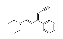 (E,E)-5-diethylamino-3-phenylpentadienenitrile结构式
