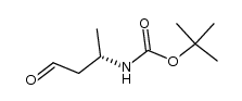 (S)-3-tert-butoxycarbonylamino-butanal结构式