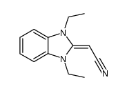 1,3-diethyl-2-cyanomethylene-2,3-dihydrobenzimidazoline结构式