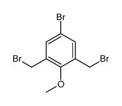5-bromo-1,3-bis(bromomethyl)-2-methoxybenzene结构式