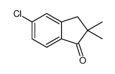 5-CHLORO-2,3-DIHYDRO-2,2-DIMETHYL-1H-INDEN-1-ONE结构式