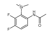 N-(3,4-difluoro-2-(trimethylsilyl)phenyl)acetamide结构式