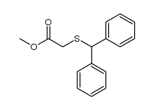 methyl diphenylmethylmercaptoacetate结构式