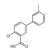 2-chloro-5-(3-methylphenyl)benzoic acid结构式
