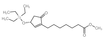 (R)-METHYL 7-(5-OXO-3-((TRIETHYLSILYL)OXY)CYCLOPENT-1-EN-1-YL)HEPTANOATE结构式