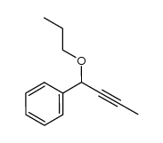 1-(1-propoxybut-2-ynyl)benzene结构式