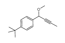 1-(tert-butyl)-4-(1-methoxybut-2-yn-1-yl)benzene结构式