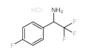 2,2,2-三氟-1-(4-氟苯基)乙胺盐酸盐结构式