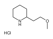 2-(2-METHOXY-ETHYL)-PIPERIDINE HYDROCHLORIDE结构式