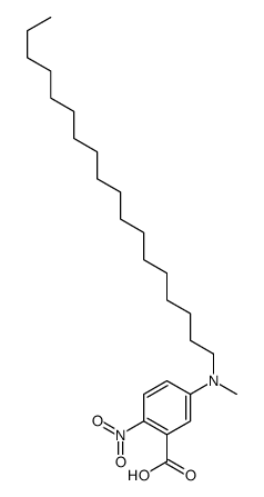 5-[methyl(octadecyl)amino]-2-nitrobenzoic acid结构式