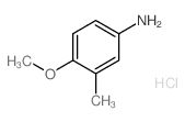 4-Methoxy-3-methylaniline hydrochloride结构式