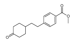 methyl 4-[2-(4-oxocyclohexyl)ethyl]benzoate结构式
