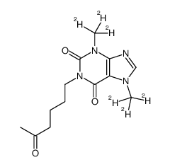 Pentoxifylline-d6结构式