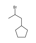 (2-bromo-propyl)-cyclopentane结构式