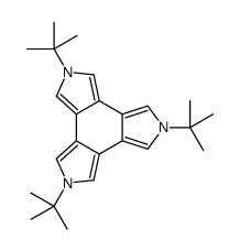 2,5,8-Tri-tert-butyl-5,8-dihydro-2H-Benzo[1,2-c:3,4-c':5,6-c'']tripyrrole,结构式