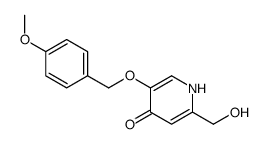2-(hydroxymethyl)-5-[(4-methoxyphenyl)methoxy]-1H-pyridin-4-one结构式