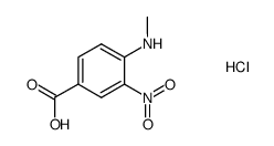 4-(methylamine)-3-nitrobenzoic acid hydrochloride结构式