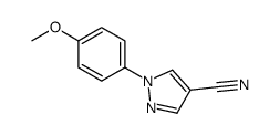 1-(4-Methoxyphenyl)-1H-pyrazole-4-carbonitrile结构式