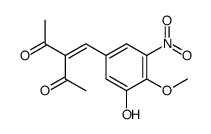 3-(3-hydroxy-4-methoxy-5-nitrobenzylidene)-2,4-pentanedione结构式