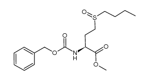 benzyl (S)-1-(methoxycarbonyl)-3-(butylsulfinyl)propylcarbamate结构式