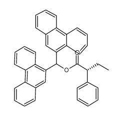 di(9-phenanthryl)methyl (R)-2-phenylbutanoate结构式