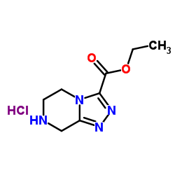 5,6,7,8-四氢-1,2,4-噻唑并[4,3-a]吡嗪-3-羧酸乙酯盐酸盐结构式