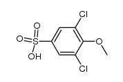 2,6-dichloroanisole-4-sulfonic acid结构式