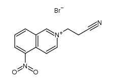N-(2-Cyanoethyl)-5-nitroisoquinolinium bromide结构式