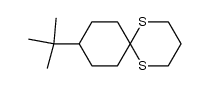 9-(1,1-dimethylethyl)-1,5-dithiaspiro[5.5]undecane结构式