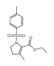 ethyl 3-methyl-1-tosyl-4,5-dihydro-1H-pyrrole-2-carboxylate结构式