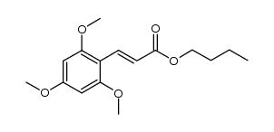 butyl 3-(2,4,6-trimethoxyphenyl)acrylate结构式