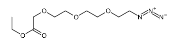 ethyl 2-[2-[2-(2-azidoethoxy)ethoxy]ethoxy]acetate结构式