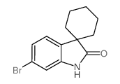6'-Bromo-1',2'-dihydrospiro[cyclohexane-1,3'-indole]-2'-one结构式