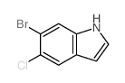 6-溴-5-氯-吲哚结构式