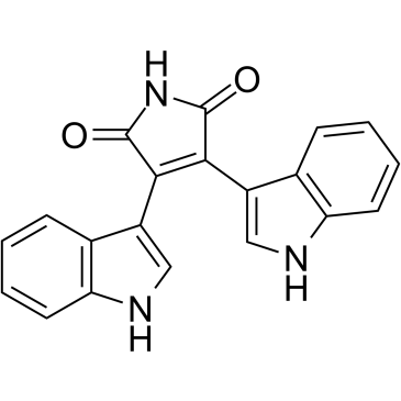 双吲哚马来酰亚胺 IV结构式