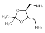 (4S,5S)-4,5-二(氨甲基)-2,2-二甲基二氧杂烷结构式