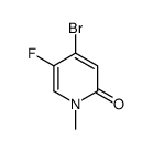 4-Bromo-5-fluoro-1-methylpyridin-2(1H)-one结构式