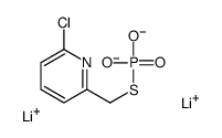 dilithium,(6-chloropyridin-2-yl)methylsulfanyl-dioxido-oxo-λ5-phosphane结构式