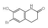 6-Bromo-7-hydroxy-3,4-dihydro-1H-quinolin-2-one结构式