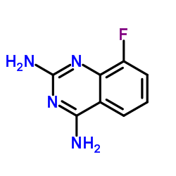 8-Fluoro-2,4-quinazolinediamine结构式