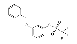 3-(benzyloxy)phenyl trifluoromethanesulfonate结构式