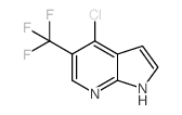 4-氯-5-(三氟甲基)-1H-吡咯并[2,3-B]吡啶结构式