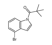 N-pivaloyl-4-bromoindole结构式